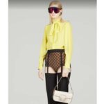 Gucci Women Horsebit 1955 Small Shoulder Bag White Leather – Image 12