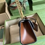 Gucci Women Padlock Mini Shoulder Bag Beige Ebony GG Supreme Canvas – Bild 6