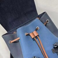 Louis Vuitton LV Unisex Christopher MM Backpack Denim Blue Navy Taurillon Leather (3)