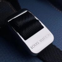 Louis Vuitton LV Unisex Christopher MM Backpack Denim Blue Navy Taurillon Leather (3)