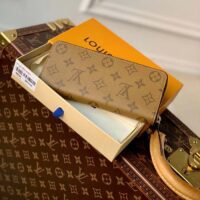 Louis Vuitton LV Unisex Clémence Wallet Brown Monogram Reverse Coated Canvas (5)