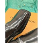 Louis Vuitton LV Unisex Connelly Flat Loafer Black Glazed Calf Leather Outsole - Bild 10