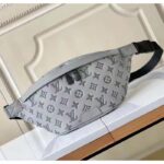 Louis Vuitton LV Unisex Discovery Bumbag Anthracite Gray Monogram Shadow Calf Leather – Bild 3