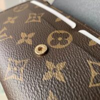 Louis Vuitton LV Unisex Emilie Wallet Brown Monogram Reverse Coated Canvas (2)