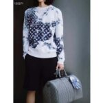 Louis Vuitton LV Unisex Keepall Bandoulière 50 Bag Anthracite Gray Monogram Shadow Calf Leather – Image 13