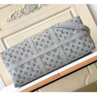 Louis Vuitton LV Unisex Keepall Bandoulière 50 Bag Anthracite Gray Monogram Shadow Calf Leather (4)