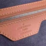 Louis Vuitton LV Unisex Keepall Bandoulière 50 Travel Bag Denim Blue Cowhide Leather - Imagen 10