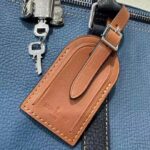 Louis Vuitton LV Unisex Keepall Bandoulière 50 Travel Bag Denim Blue Cowhide Leather - Imagen 7