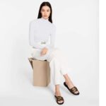 Louis Vuitton LV Women Lock It Flat Mule Brown Patent Monogram Canvas Leather - immagine 13