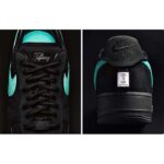 Louis Vuitton LV Unisex Nike Air Force 1 Sneaker Black Monogram Embossed Calf Leather - immagine 8