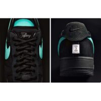 Louis Vuitton LV Unisex Nike Air Force 1 Sneaker Black Monogram Embossed Calf Leather (5)