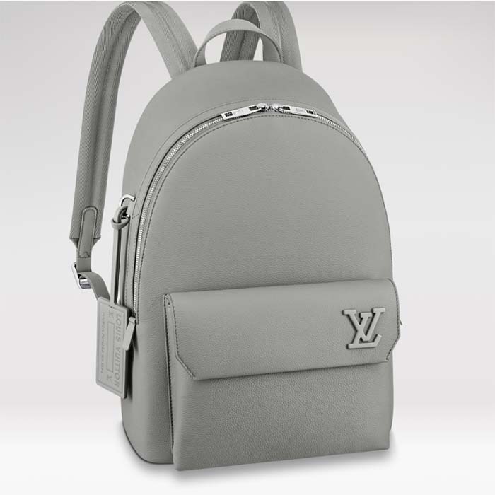 Louis Vuitton LV Unisex Takeoff Backpack Gray Aerogram Cowhide Leather