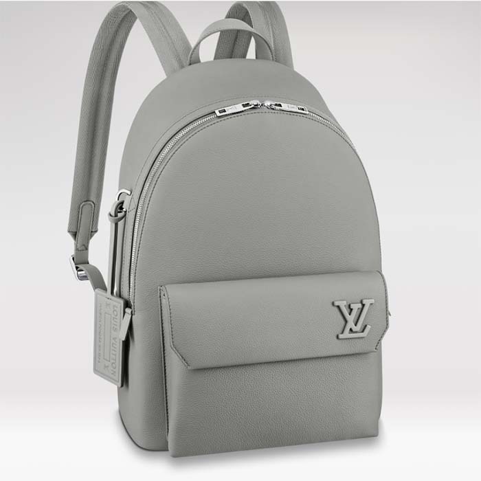 LOUIS VUITTON Aerogram Takeoff Backpack Leather Gray M59325 Purse