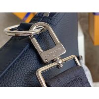 Louis Vuitton LV Unisex Takeoff Briefcase Navy Blue LV Aerogram Cowhide Leather (13)
