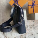 Louis Vuitton LV Unisex Takeoff Briefcase Navy Blue LV Aerogram Cowhide Leather - Bild 7