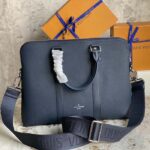 Louis Vuitton LV Unisex Takeoff Briefcase Navy Blue LV Aerogram Cowhide Leather - Bild 4