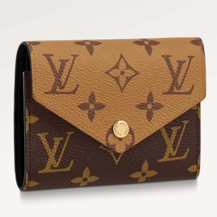 Louis Vuitton LV Unisex Victorine Wallet Brown Monogram Reverse Coated Canvas