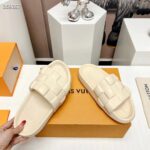 Louis Vuitton LV Unisex Waterfront Mule Beige Maxi Damier Rubber Waterproof Rubber - Image 10