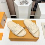 Louis Vuitton LV Unisex Waterfront Mule Beige Maxi Damier Rubber Waterproof Rubber - Image 3