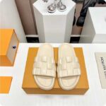 Louis Vuitton LV Unisex Waterfront Mule Beige Maxi Damier Rubber Waterproof Rubber - Image 4