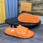 Louis Vuitton LV Unisex Waterfront Mule Orange Monogram Embossed Rubber Waterproof – Image 2