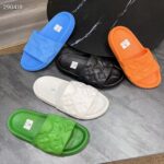 Louis Vuitton LV Unisex Waterfront Mule Orange Monogram Embossed Rubber Waterproof – Image 10