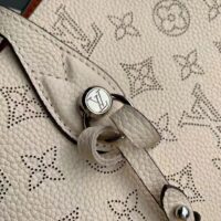 Louis Vuitton LV Women Blossom MM Tote Bag Beige Mahina Perforated Calfskin Leather (6)