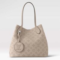 Louis Vuitton LV Women Blossom MM Tote Bag Beige Mahina Perforated Calfskin Leather (6)