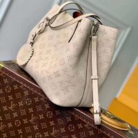 Louis Vuitton LV Women Blossom MM Tote Bag Beige Mahina Perforated Calfskin Leather (6)