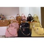 Louis Vuitton LV Women Capucines MM Handbag Hazelnut Brown Taurillon Cowhide Leather – Image 11