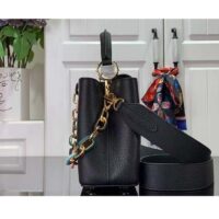 Louis Vuitton LV Women Capucines BB Handbag Black Taurillon Cowhide Leather (10)