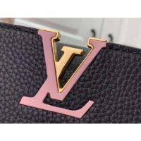 Louis Vuitton LV Women Capucines BB Handbag Black Taurillon Cowhide Leather (10)