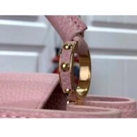 Louis Vuitton LV Women Capucines BB Handbag Jasmine Pink Taurillon Leather (7)