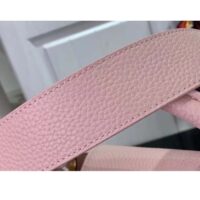 Louis Vuitton LV Women Capucines BB Handbag Jasmine Pink Taurillon Leather (7)