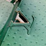 Louis Vuitton LV Women Capucines BB Menthe Mint Ostrich Leather Monogram Flower - Image 7