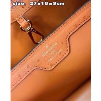 Louis Vuitton LV Women Capucines BB Orange Menthe Mint Ostrich Leather Monogram Flower (2)