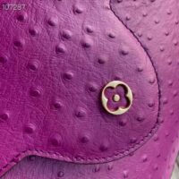 Louis Vuitton LV Women Capucines BB Purple Menthe Mint Ostrich Leather Monogram Flower (3)