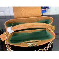 Louis Vuitton LV Women Capucines MM Handbag Hazelnut Brown Taurillon Cowhide Leather (3)
