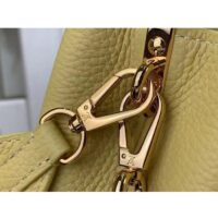 Louis Vuitton LV Women Capucines Mini Handbag Yellow Taurillon Cowhide Leather (8)