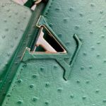 Louis Vuitton LV Women Capucines Mini Menthe Mint Ostrich Leather Monogram Flower – Image 9