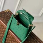 Louis Vuitton LV Women Capucines Mini Menthe Mint Ostrich Leather Monogram Flower – Image 4