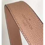 Louis Vuitton LV Women CarryAll PM Bag Pink Beige Embossed Supple Grained Cowhide Leather - Image 8