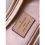 Louis Vuitton LV Women CarryAll PM Bag Pink Beige Embossed Supple Grained Cowhide Leather - Image 10