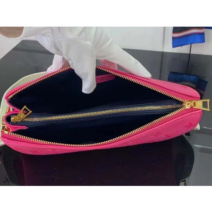 Louis Vuitton LV Women Coussin BB Handbag Fluo Pink Grained Calfskin Leather (1)