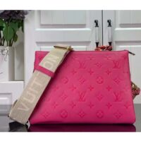 Louis Vuitton LV Women Coussin BB Handbag Fluo Pink Grained Calfskin Leather (7)