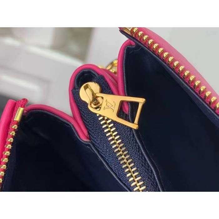Louis Vuitton LV Women Coussin BB Handbag Fluo Pink Grained Calfskin Leather (12)