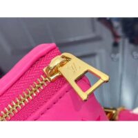 Louis Vuitton LV Women Coussin BB Handbag Fluo Pink Grained Calfskin Leather (7)