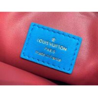 Louis Vuitton LV Women Coussin MM Handbag Blue Lambskin Zip Closure (10)