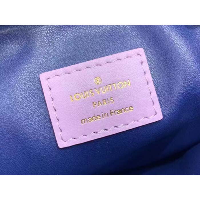Louis Vuitton LV Women Coussin PM Handbag Light Purple Lambskin Zip Closure (10)