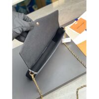 Louis Vuitton LV Women Félicie Pochette Black Monogram Empreinte Embossed Supple Grained Cowhide (2)